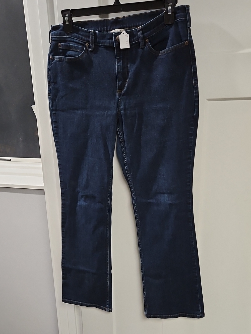 Duluth Trading Co Dark Blue Boot-Cut Jeans
